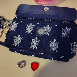 Vera Bradley Navy and White Quilted Wallet